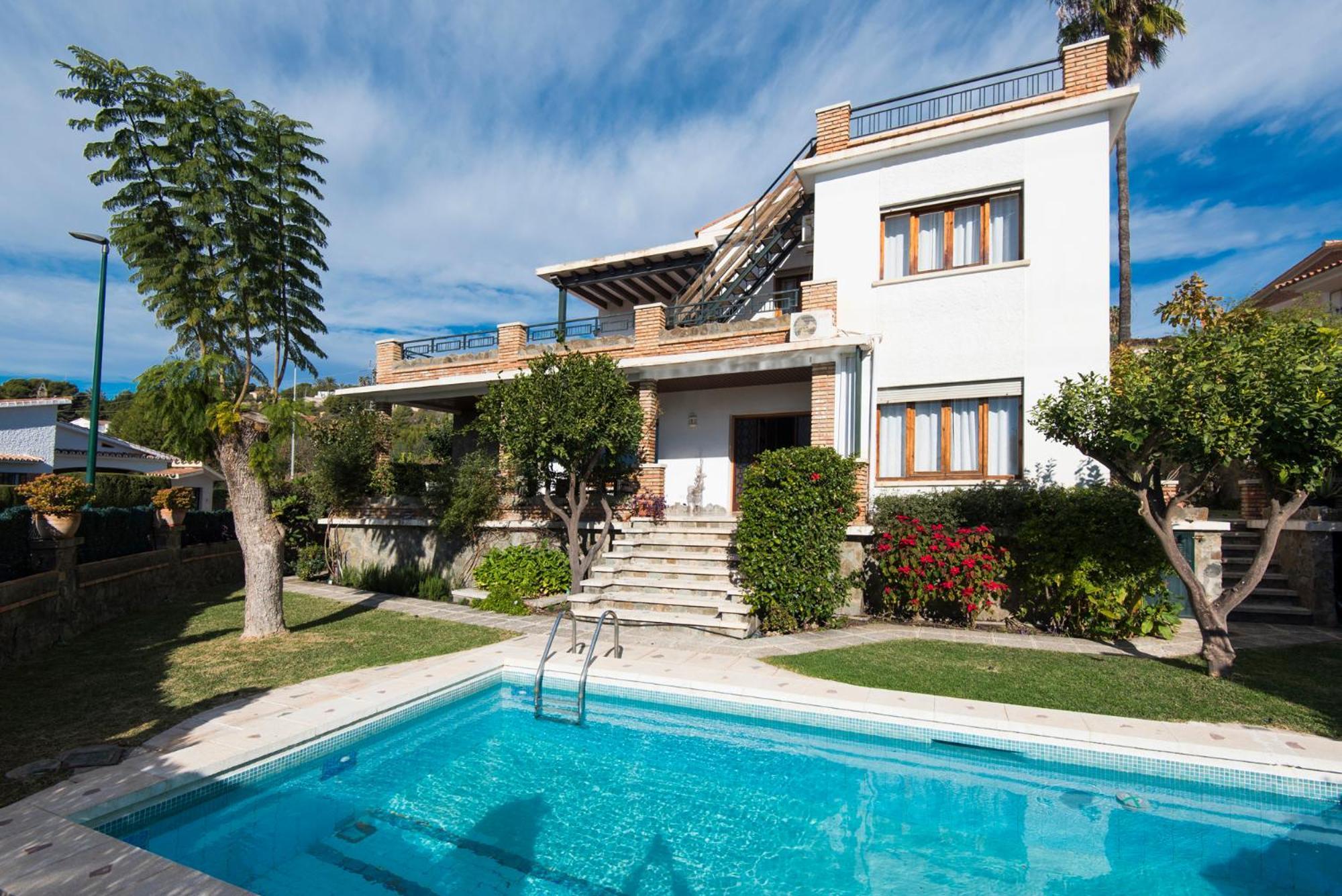 Queen Of The Ocean Villa: Stately Style House With Pool Μάλαγα Εξωτερικό φωτογραφία